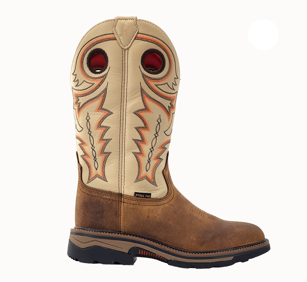 R.Watson Men’s Buffalo Wide Square 12″Steel Toe Work Boot