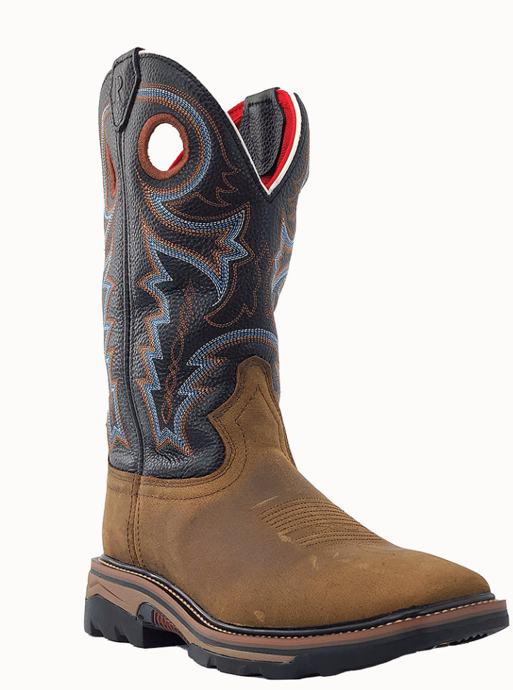R.Watson Men’s Buffalo Wide Square 12″ Steel Toe/Waterproof Work Boot