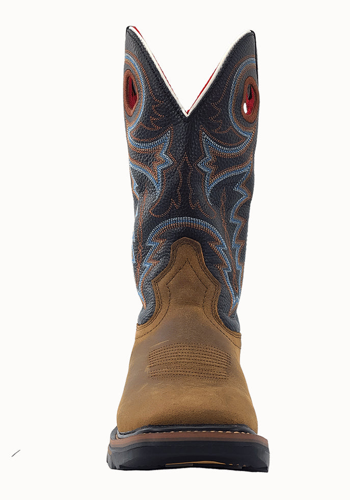 R.Watson Men’s Buffalo Wide Square 12″ Steel Toe/Waterproof Work Boot