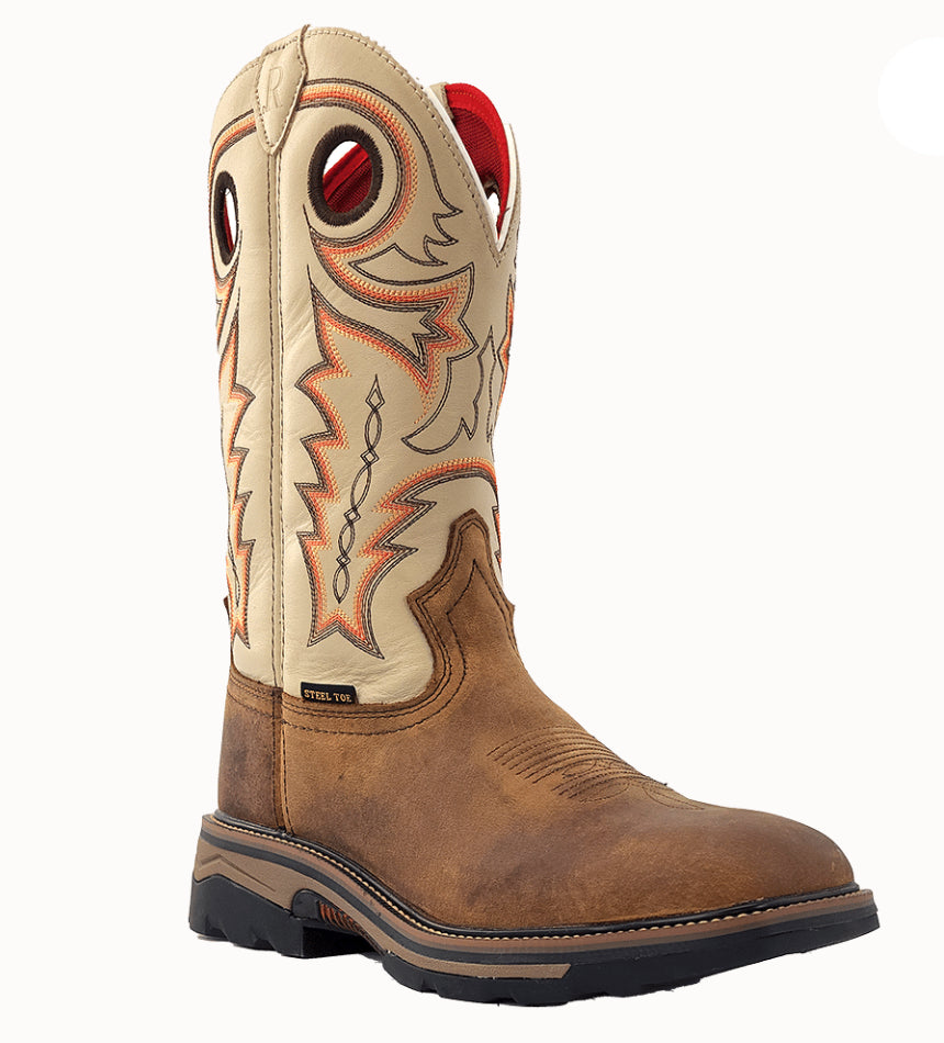 R.Watson Men’s Buffalo Wide Square 12″Steel Toe Work Boot